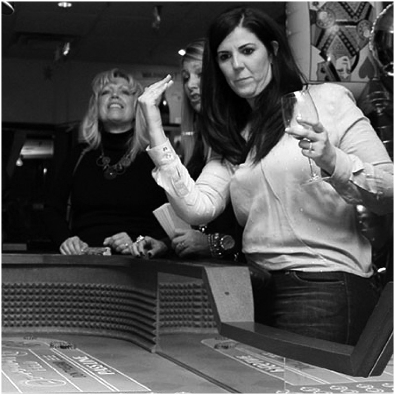 women playing craps