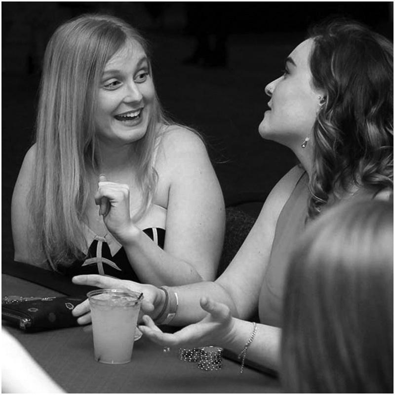 two women at a casino table