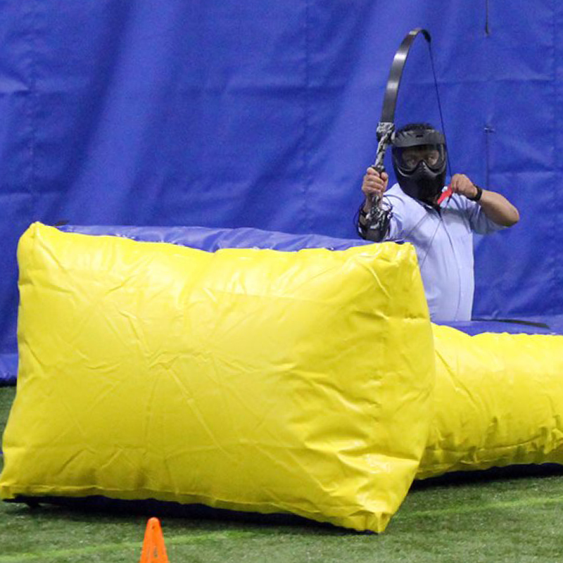 people playing archery tag