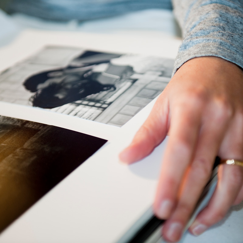 persons hand with photo