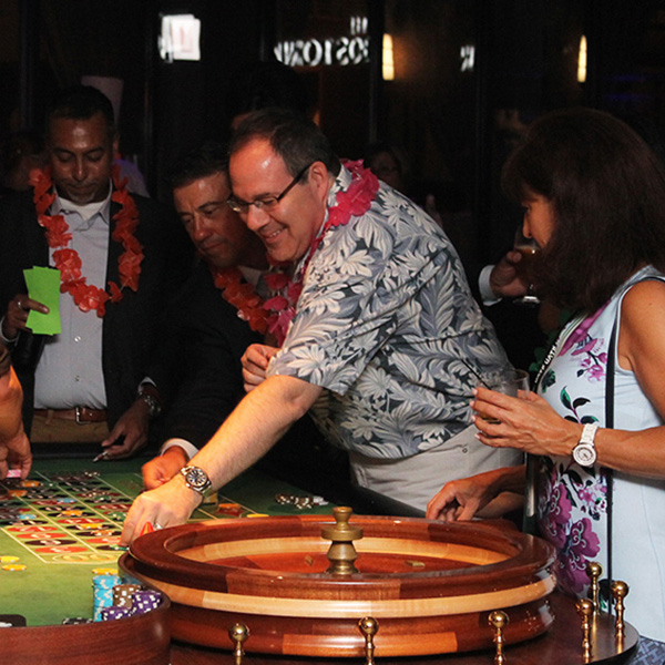 man playing roulette