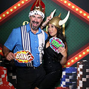 casino themed photo booth